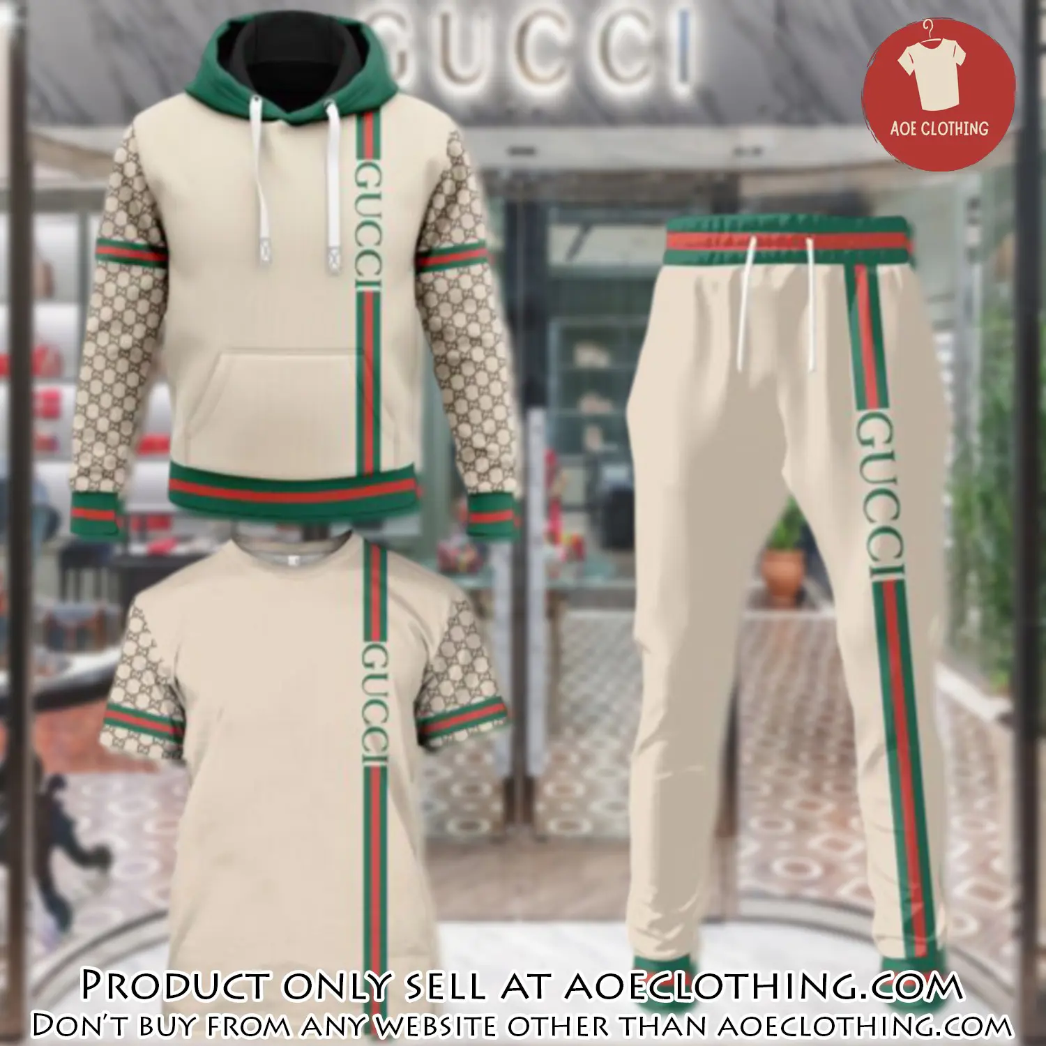 Gucci luxury brand combo tshirt hoodie long pants set trending 24 outfit sport lcs1029 aoe1445414